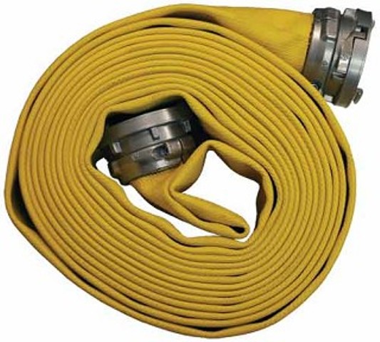 rolled fire hose