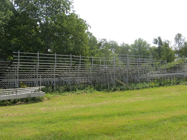 bleachers in storage