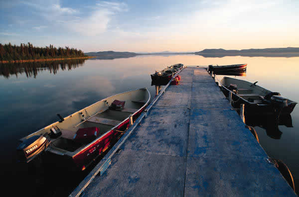 boats tied up to pier