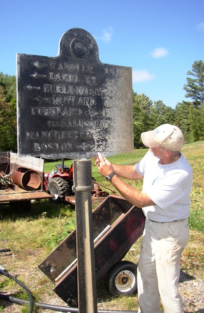 Ken Lary and sign