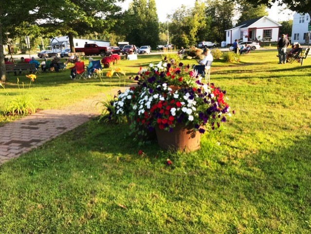 barrel of flowers