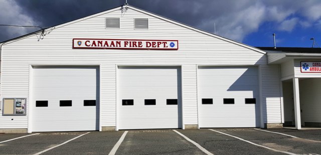 fire department with door shut