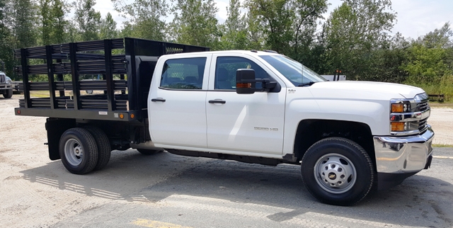 white utility truck