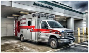 ambulance at hospital