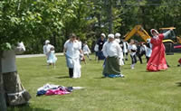 students at History Day at Meeting House