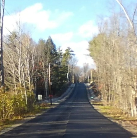 newly paved road