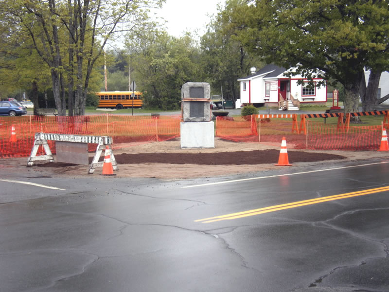 westward view of memorial