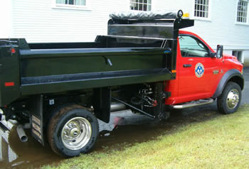 side of Dodge truck