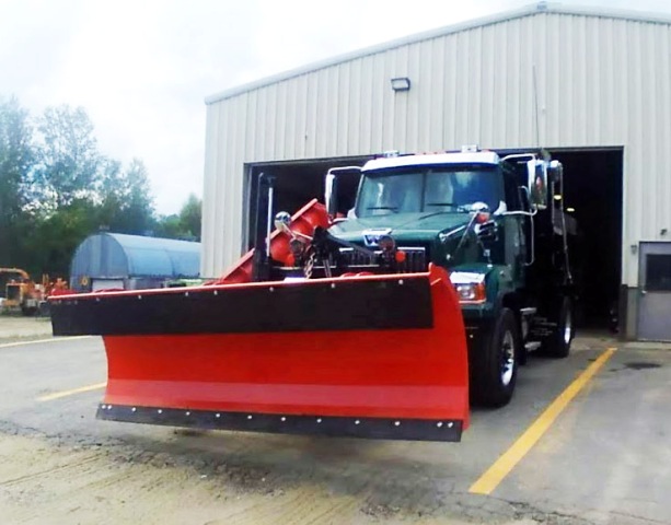 dump truck with plow