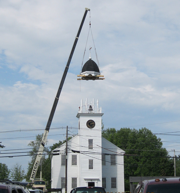 Meeting House Spire Installation