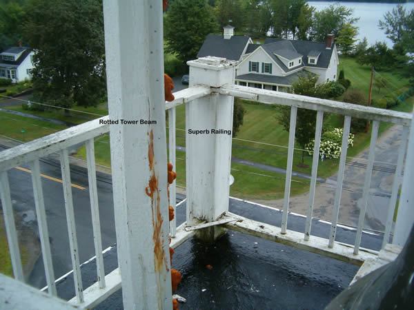 damage on bell tower structures