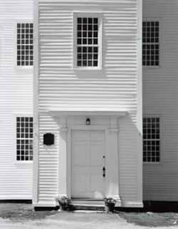 front entrance of meeting house