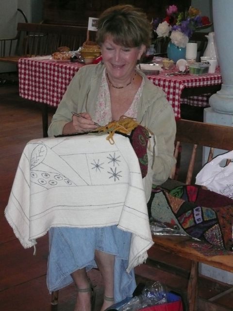 rug hooking demonstration