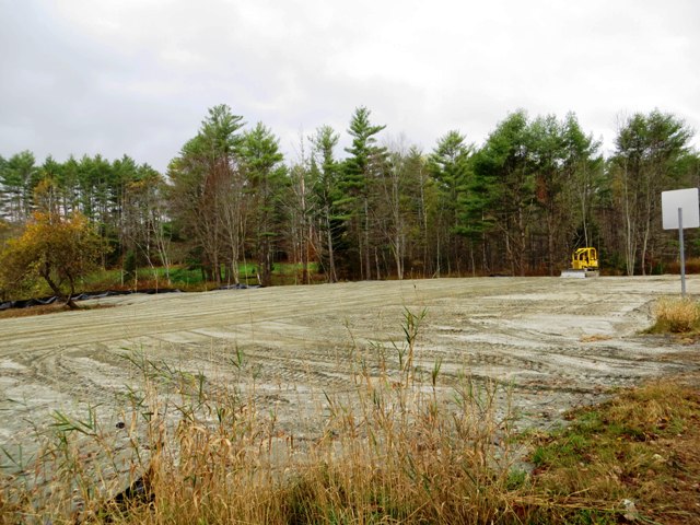 earthwork at field