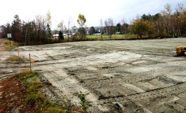 earthwork at field