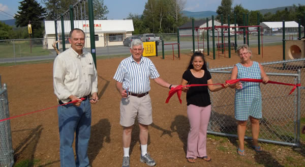 Ribbon cutting ceremony.