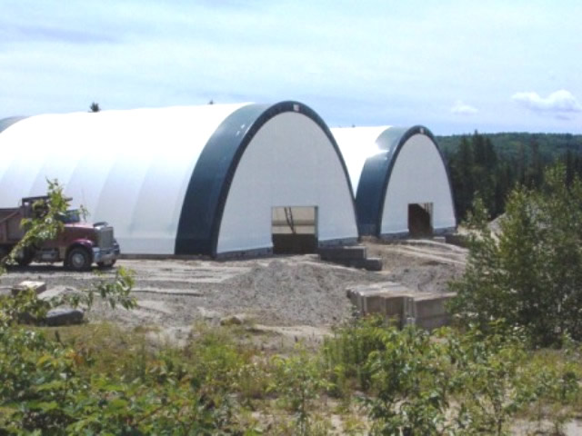 salt sheds side view