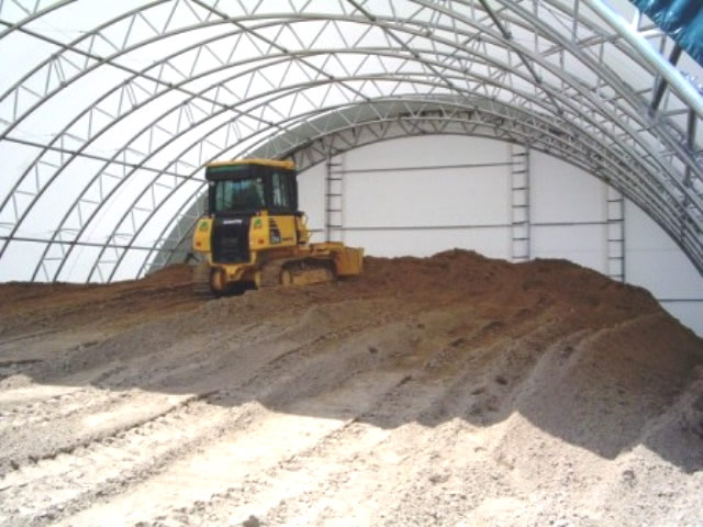 salt sheds interior view