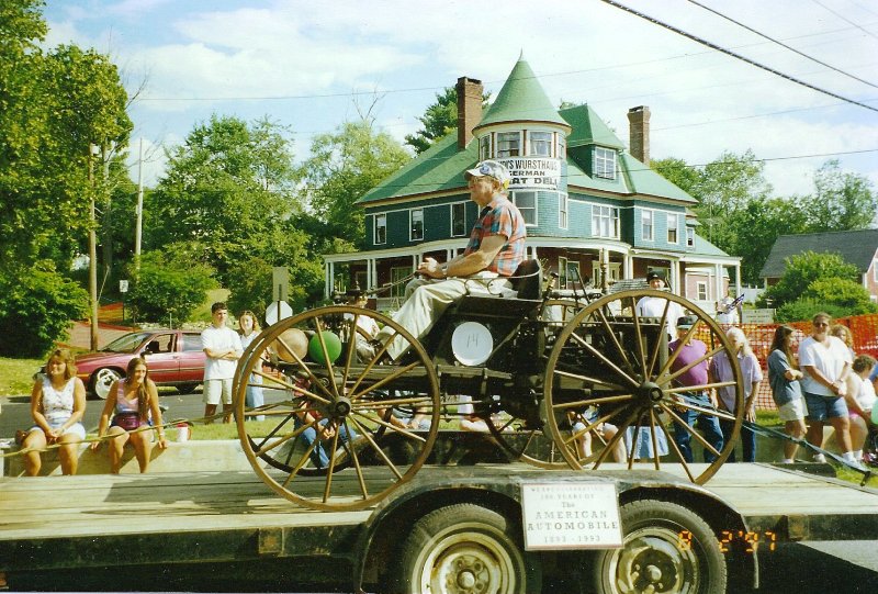 side view of early car