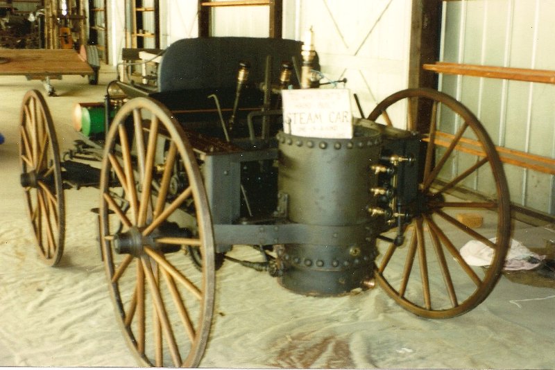 back view of early car