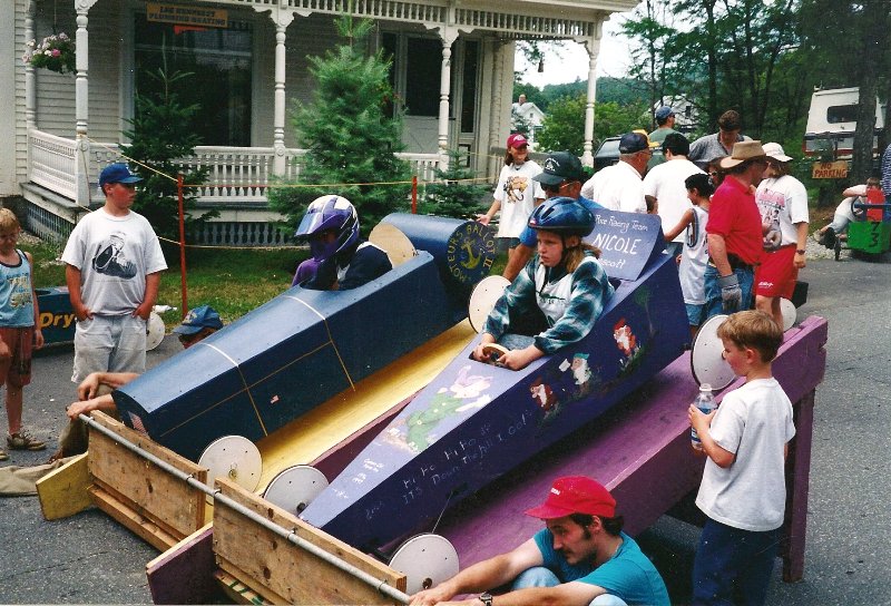 soap box derby cars ready to race