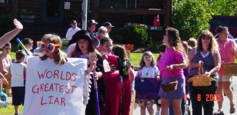 children dressed in costumes and big glasses