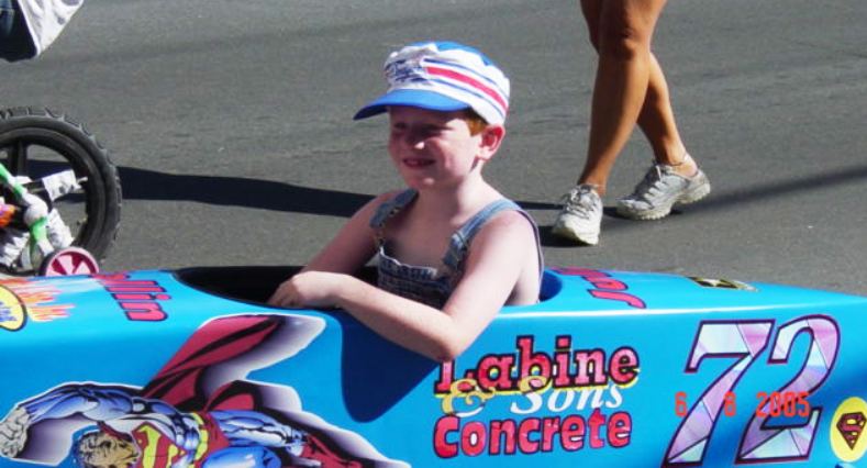 soap box derby car in parade