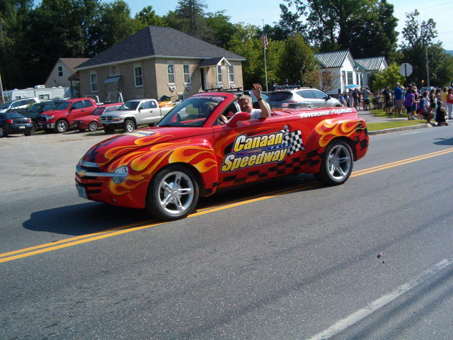 Canaan Speedway advertising car