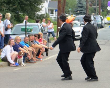 Blues Brothers and audience