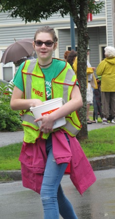 girl with candy bucket
