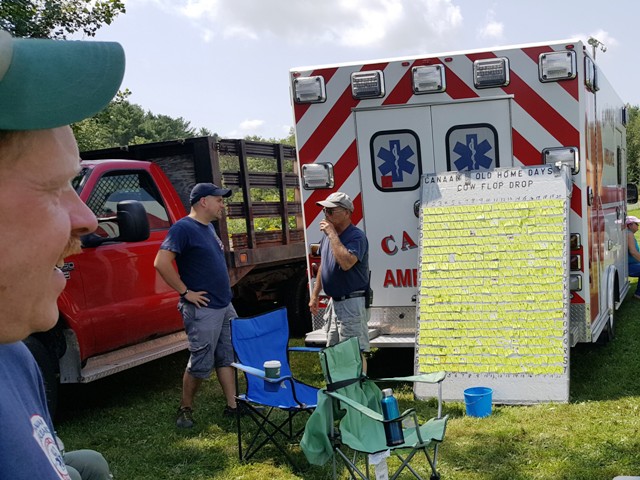 score board for cow flop contest
