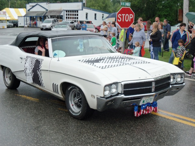 vintage white car
