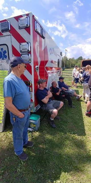 men watch events
